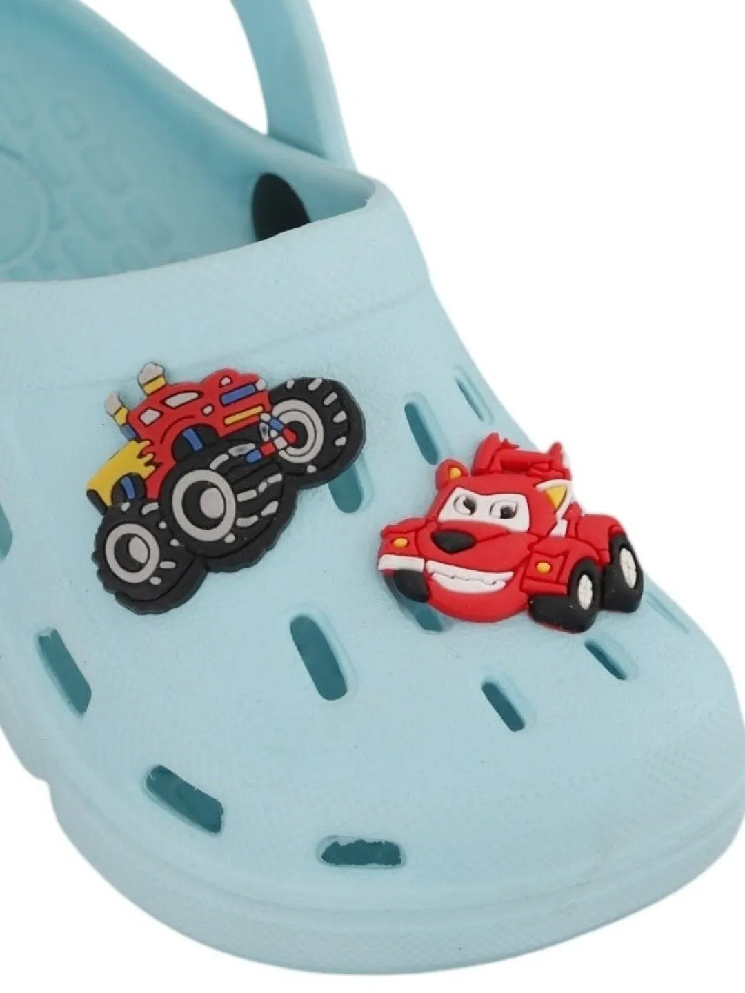 Car-Themed Clogs with Fun Cartoon Design for Boys