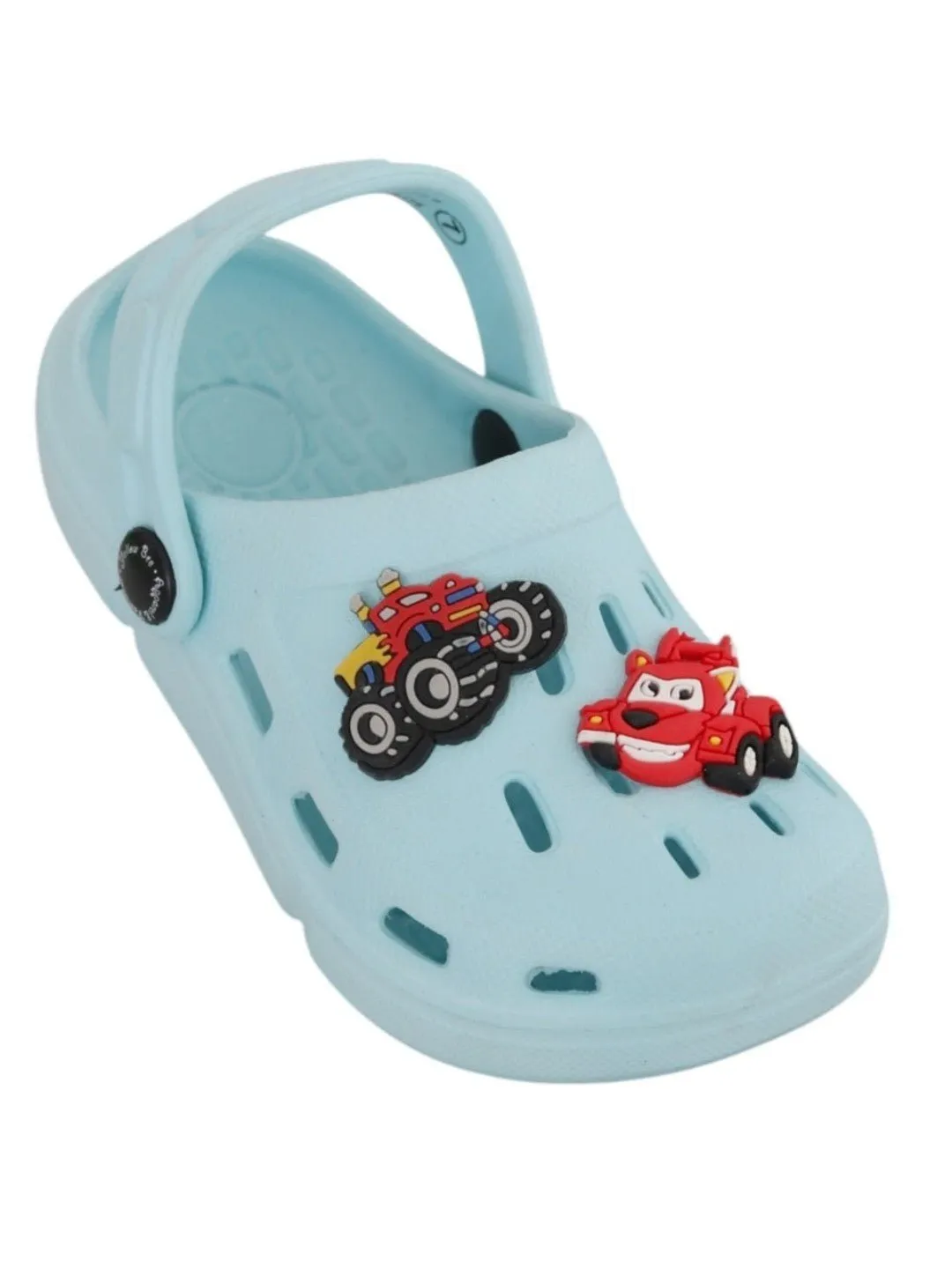 Car-Themed Clogs with Fun Cartoon Design for Boys