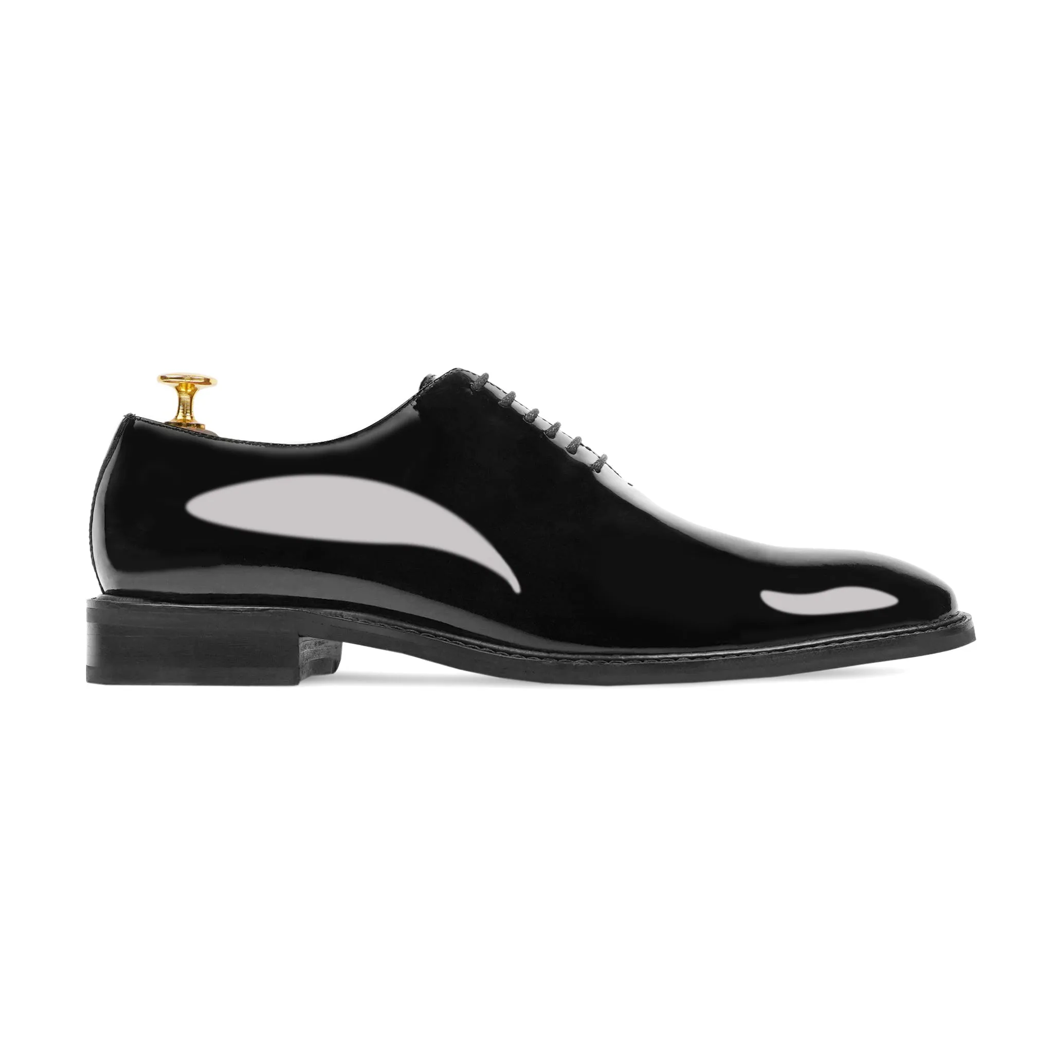 Carmelo - Men's Black Patent Leather Wholecut Shoe