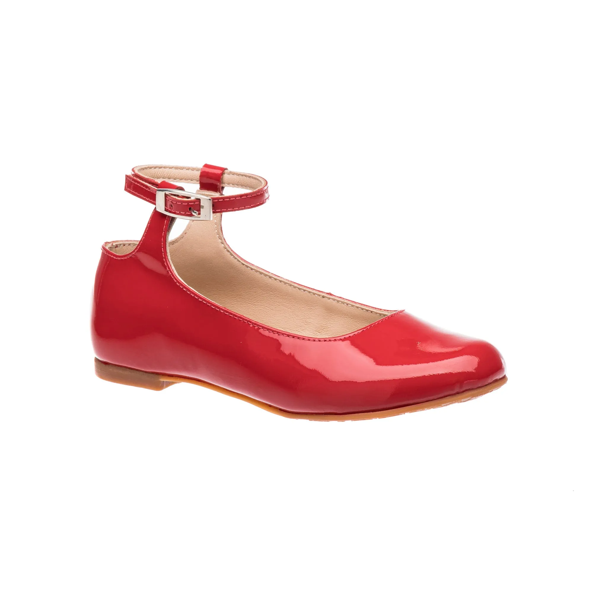 Celina Flats Patent Red