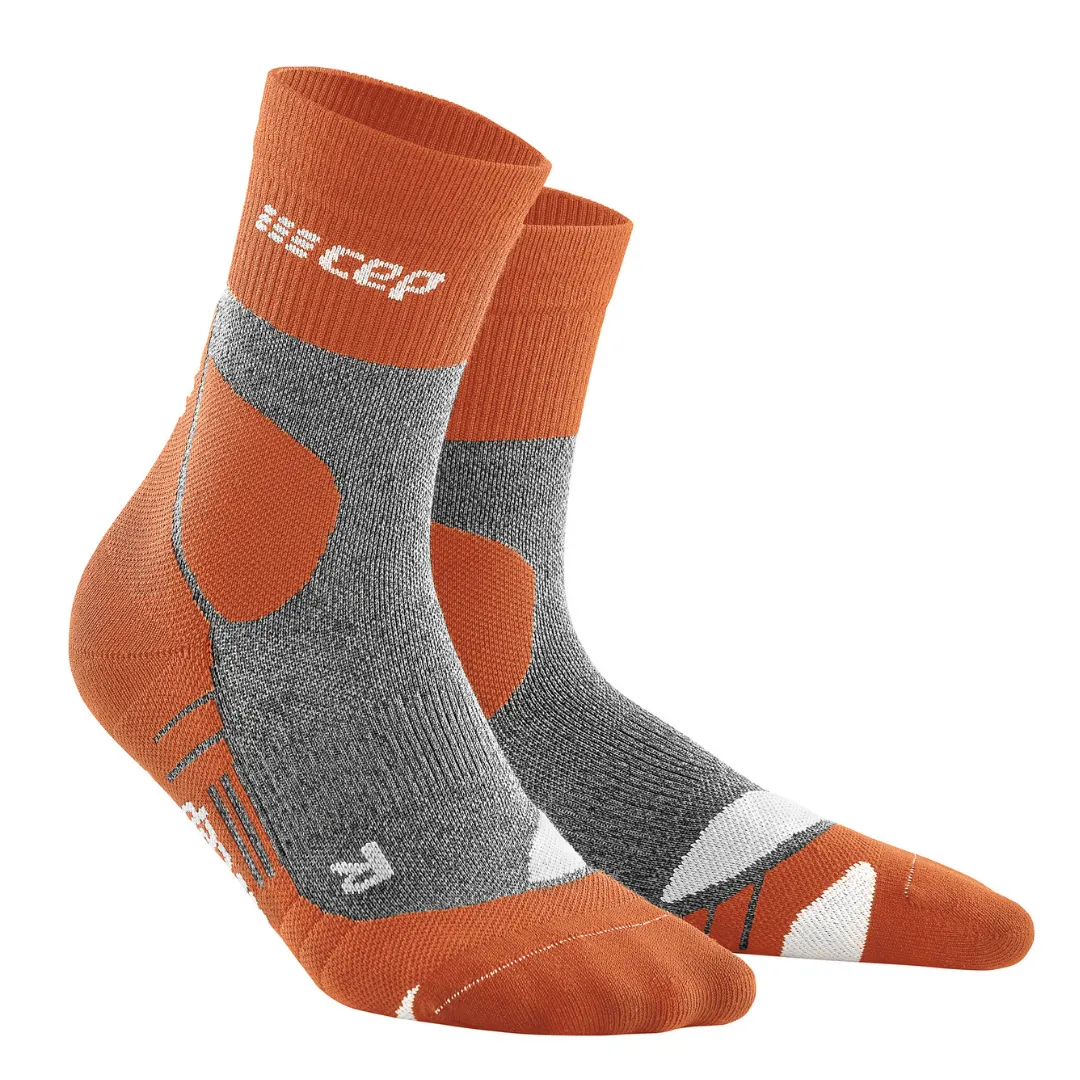 CEP | Hiking Merino Mid Cut Compression Socks | Men's | Sunset/Grey