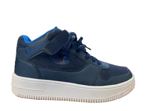 Champion scarpa sneakers da ragazzo in tela Mid Cut Rebound S30813 S17 2192 blu