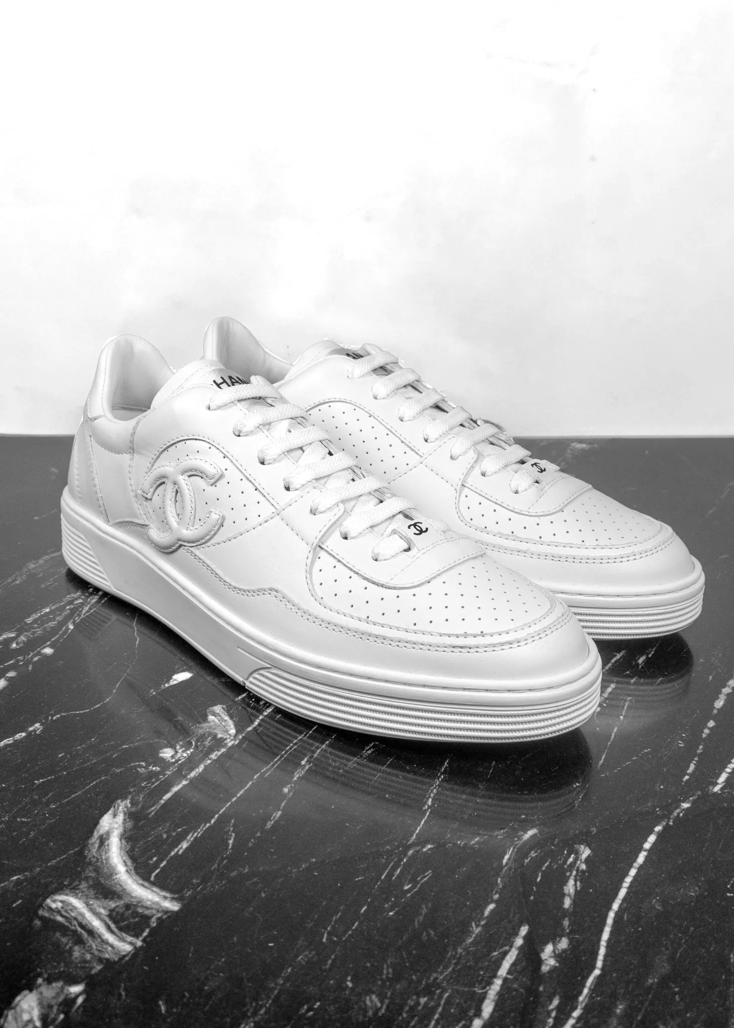 Chanel Calfskin CC Sneakers