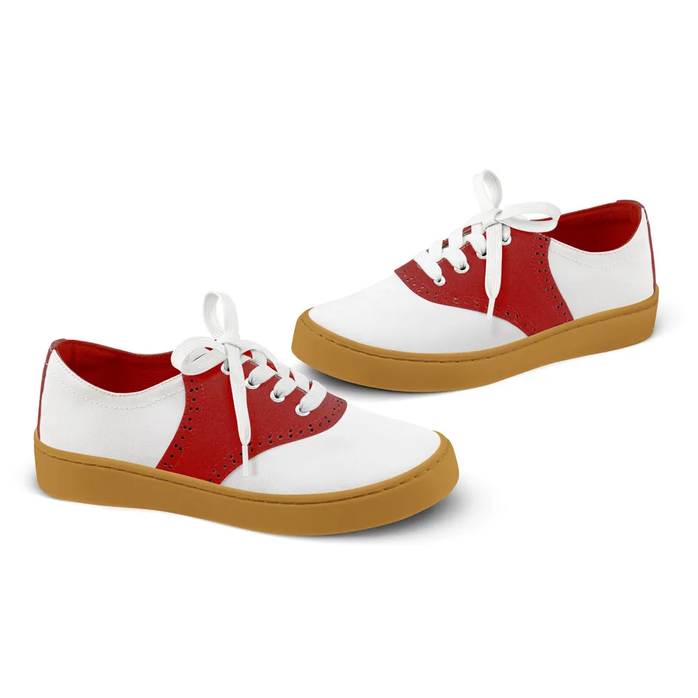 Chocolaticas® Saddle Red Casual Sneaker