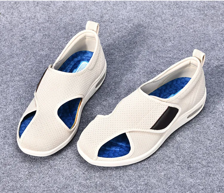 Cilool Plus Size Wide Diabetic Shoes For Swollen Feet Width Shoes-NW048