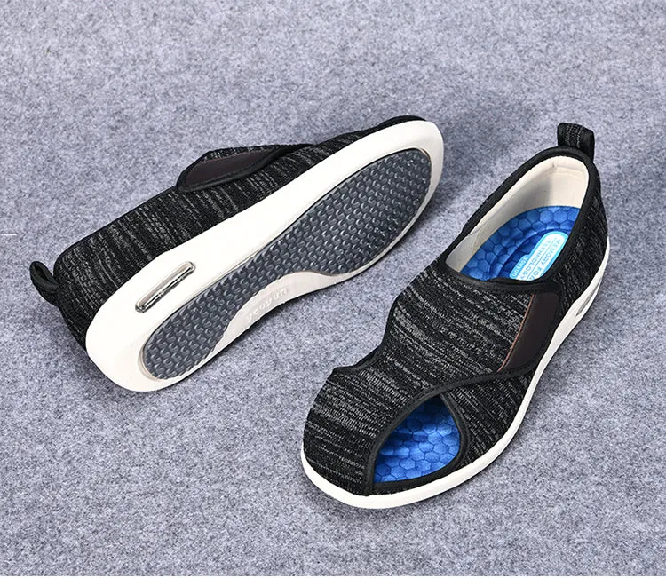 Cilool Plus Size Wide Diabetic Shoes For Swollen Feet Width Shoes-NW048