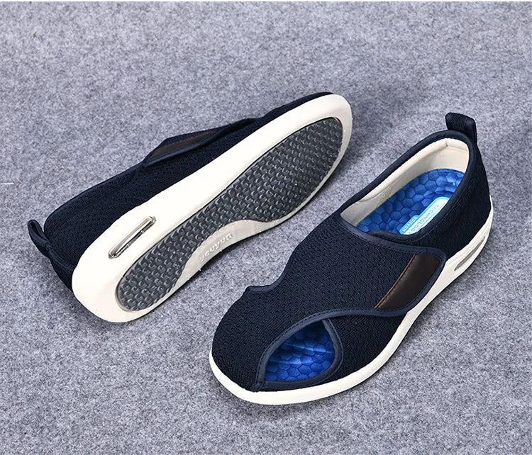 Cilool Plus Size Wide Diabetic Shoes For Swollen Feet Width Shoes-NW048