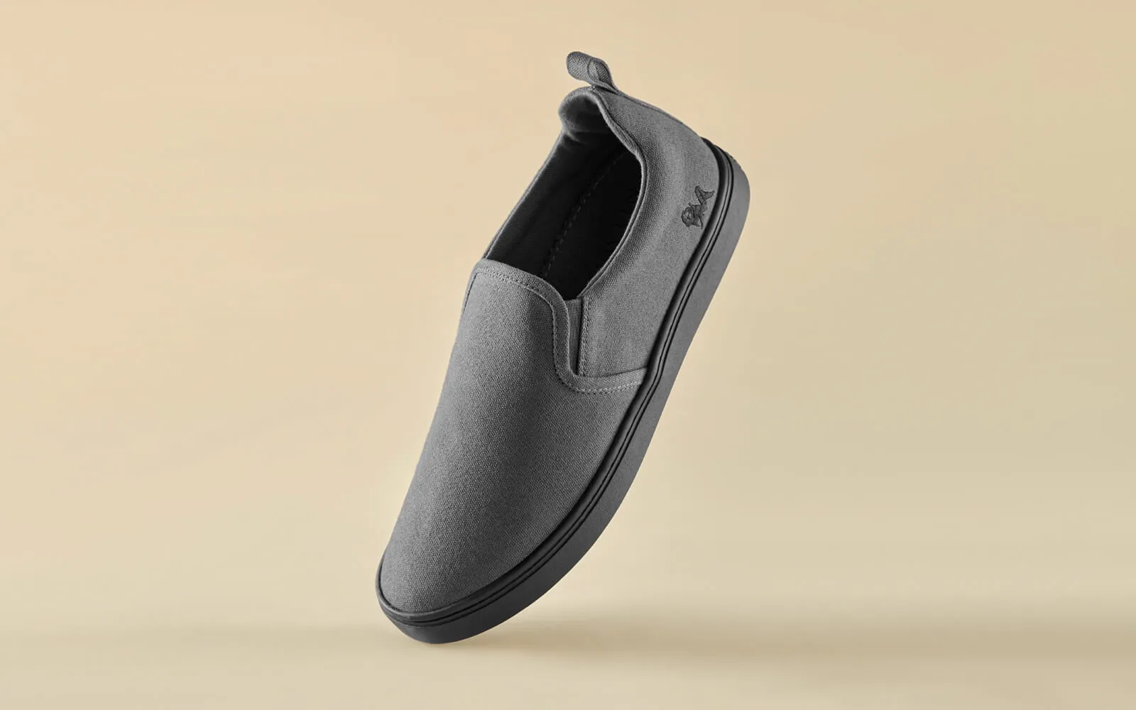 Cotton Slip Ons : Pebble Grey