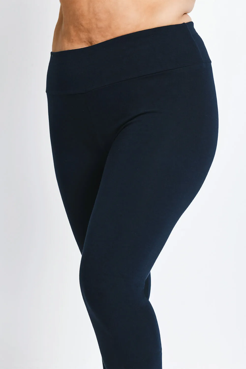 Curve Everyday High Waisted Leggings - Navy Blue