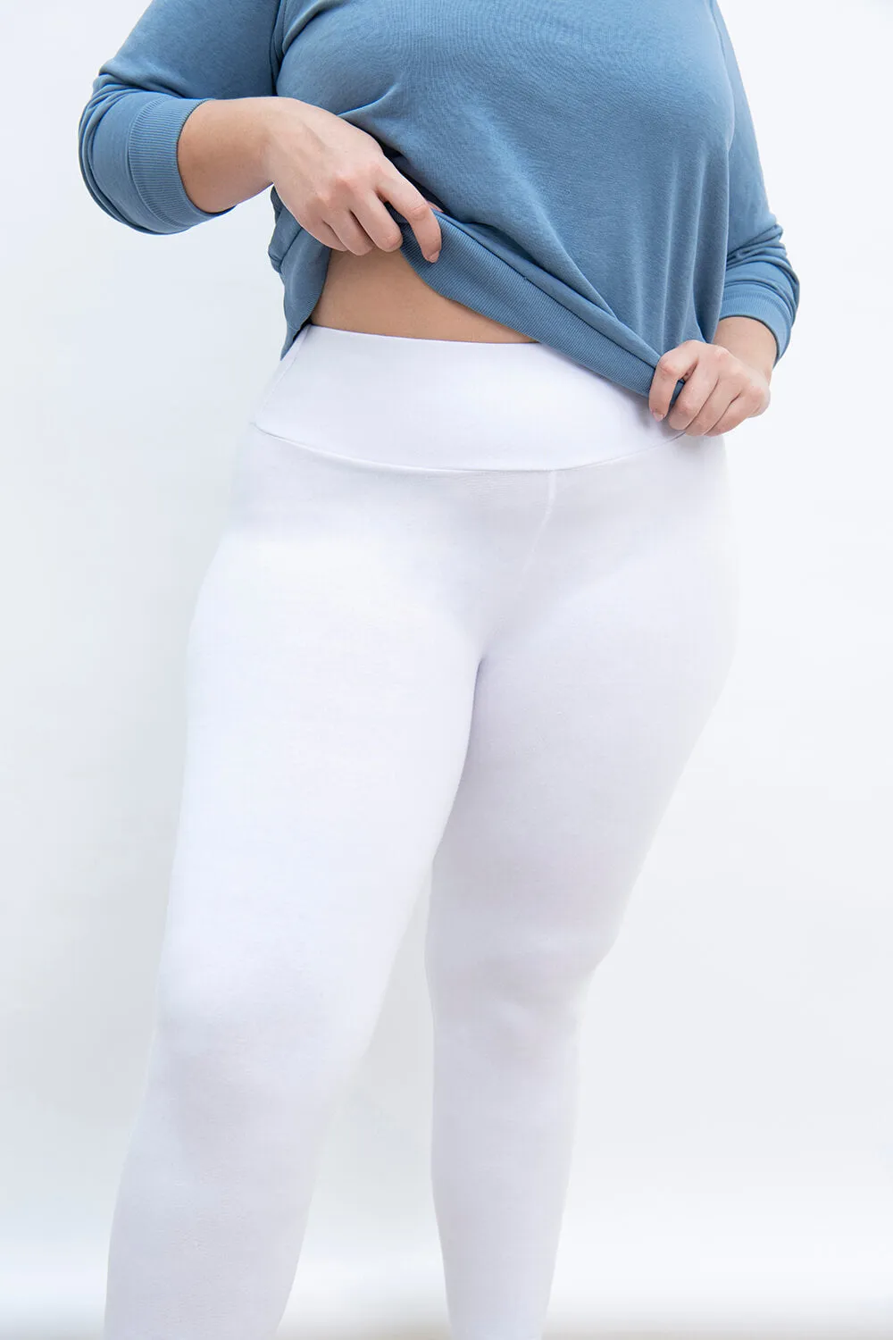 Curve Everyday High Waisted Leggings - White