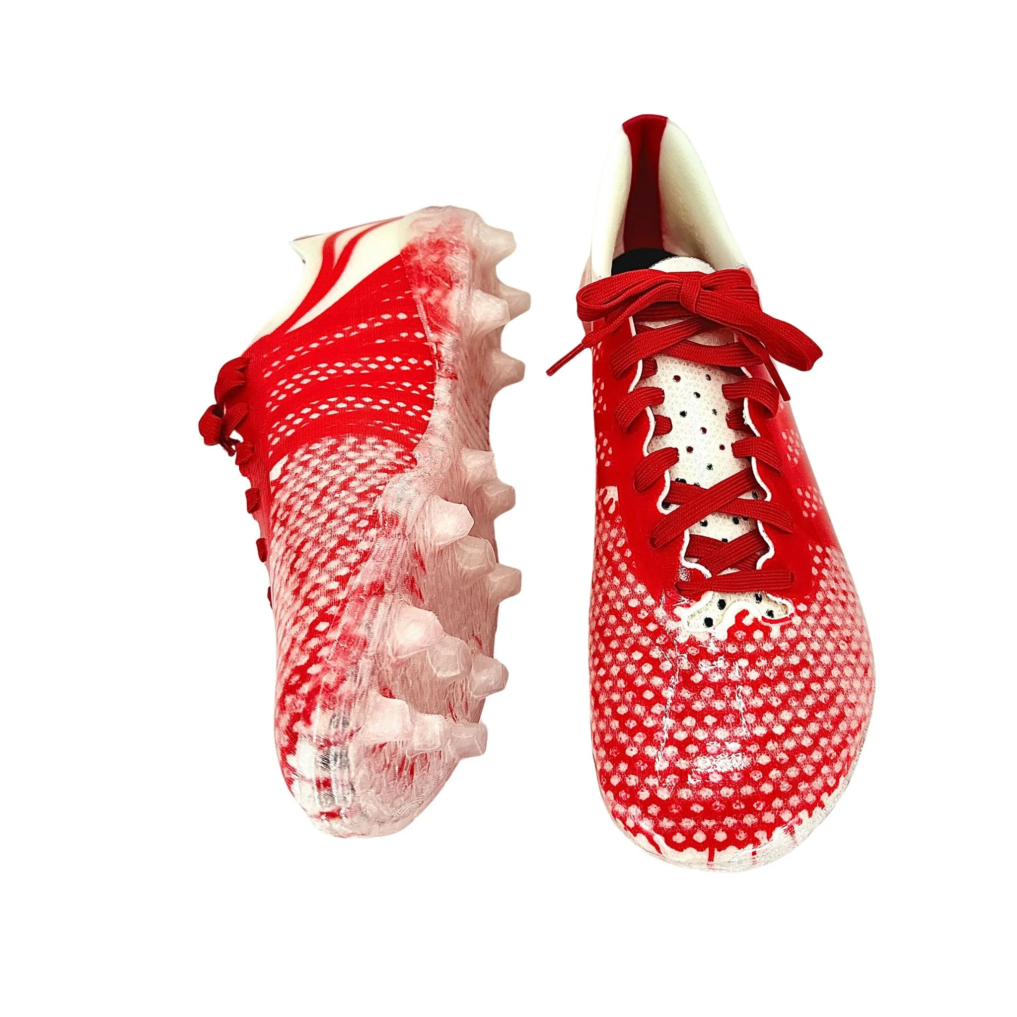 Custom Baseball Cleats - Red Run