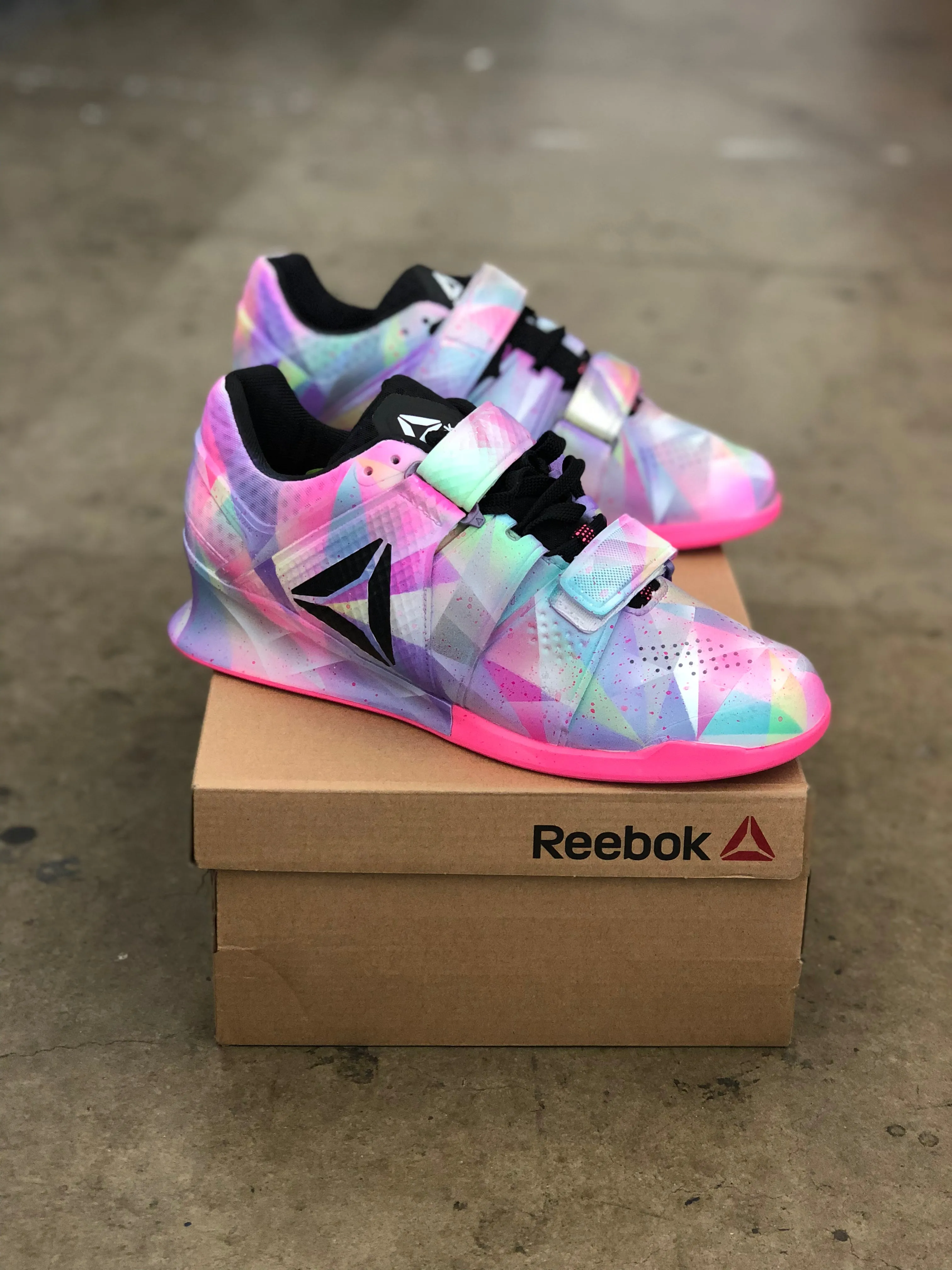 Custom Pastel Prism Reebok Legacy Lifters