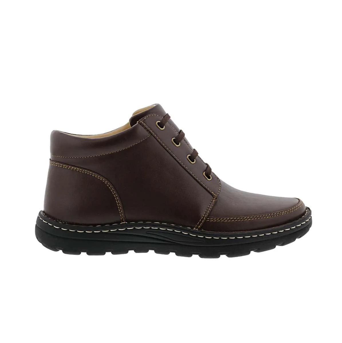 Drew Trevino Men Ankle Boot In Brown Leather