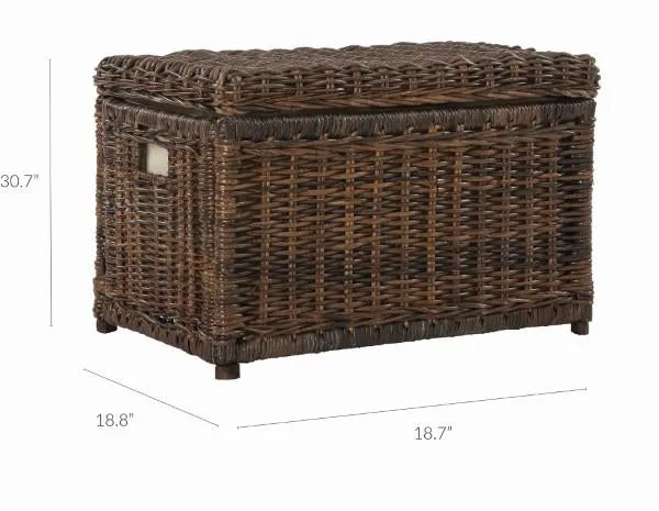 Elijah 30" Wicker Storage Trunk