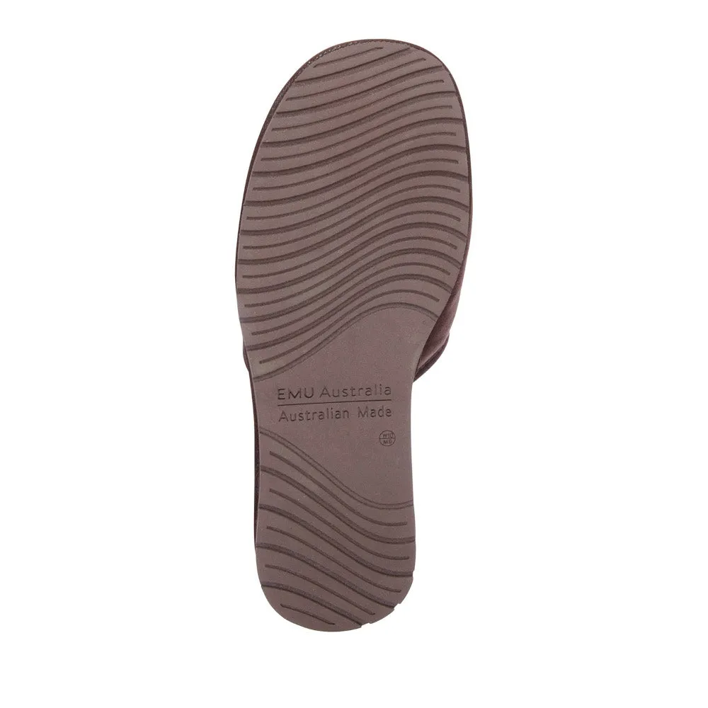 Emu Australia Platinum Yamba Slippers in Chocolate