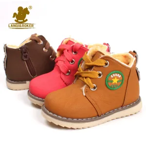 Explosion models fashion boots classic children's autumn winter shoes kid's warm snow boots for boys girls size 21-30