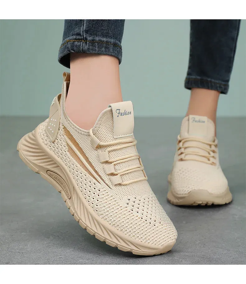 Fashion Lightweight Women Casual Shoes - Unisex Breathable Sneakers for Outdoor Sports & Casual Vibes