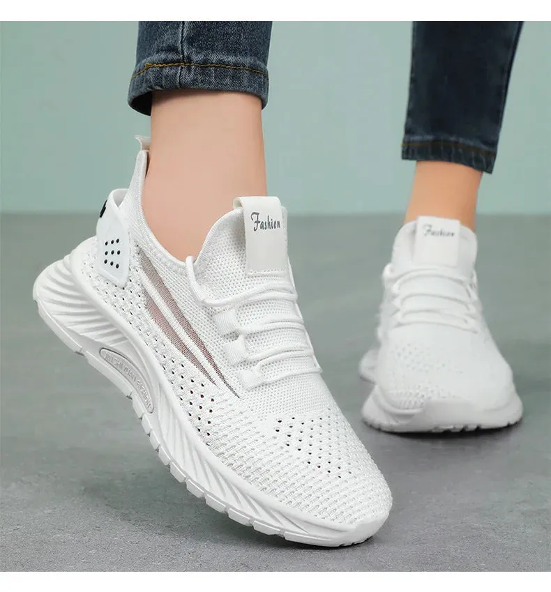 Fashion Lightweight Women Casual Shoes - Unisex Breathable Sneakers for Outdoor Sports & Casual Vibes