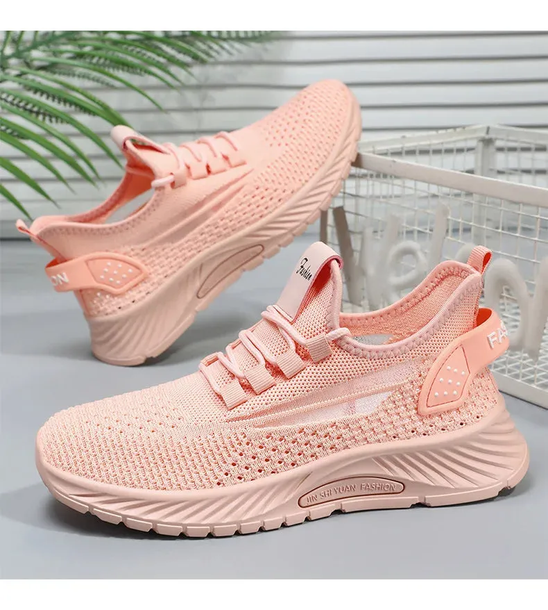 Fashion Lightweight Women Casual Shoes - Unisex Breathable Sneakers for Outdoor Sports & Casual Vibes