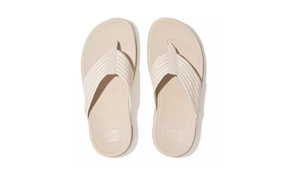 FitFlop Womens Surfa Stone Beige Mix