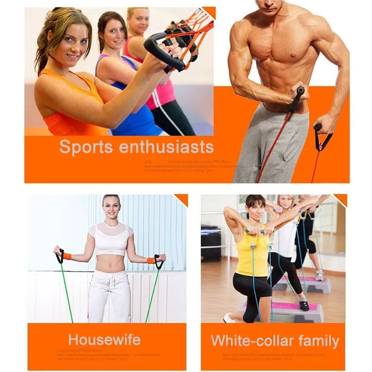 Fitness Exercise Resistance Bands Stretch Elastic Rope Workout Yoga Rally Muscle Training Exercise Rope, Size:5*9*1200mm, Random Color Delivery