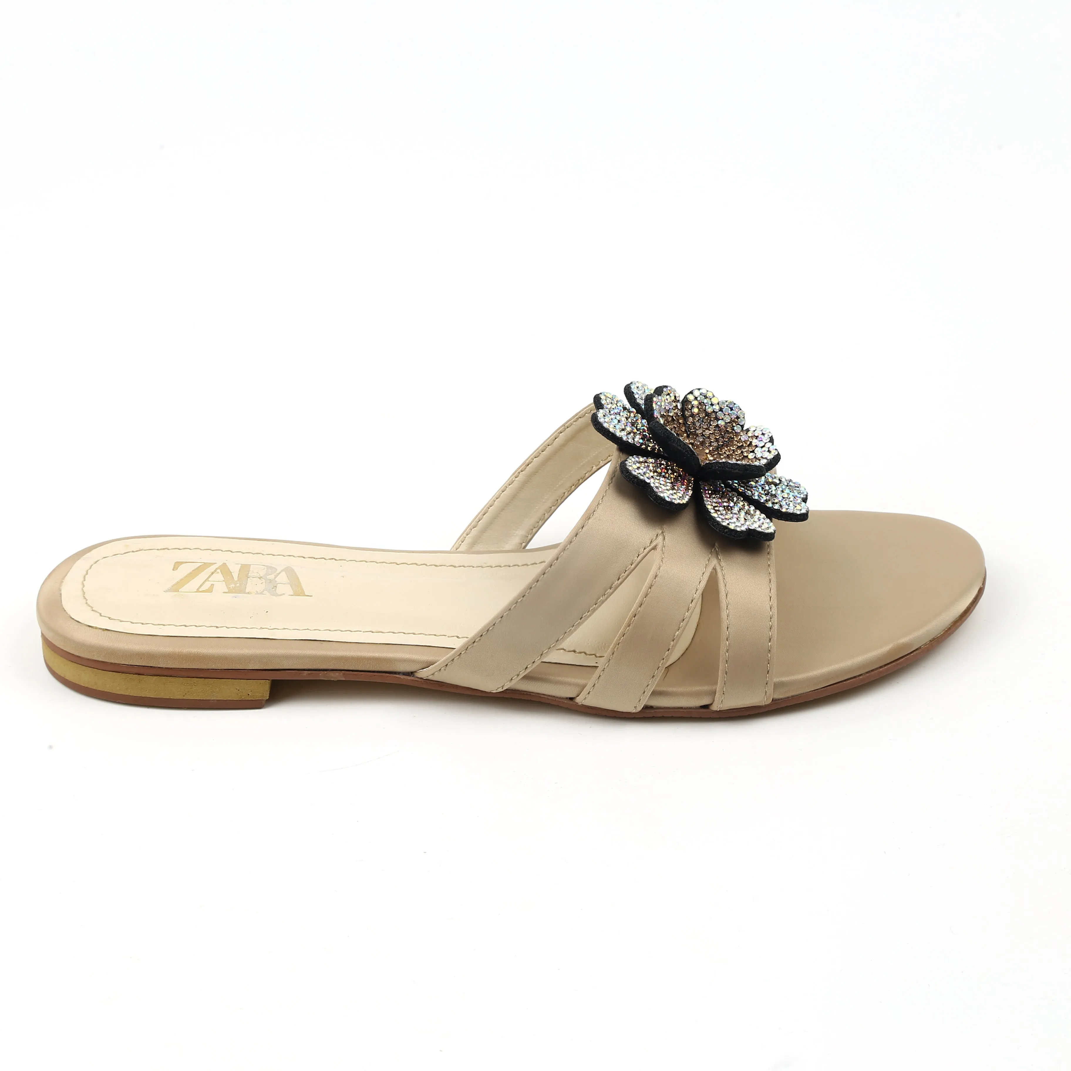 Flower Flats (Beige)