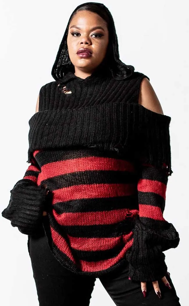 Freddy Hooded Knit Sweater