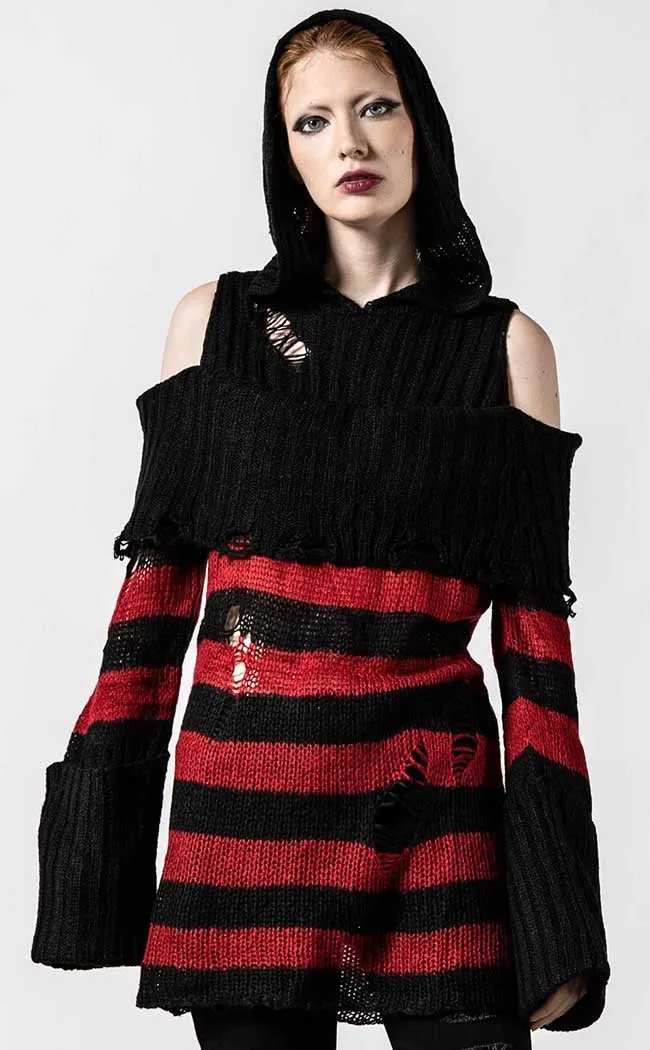 Freddy Hooded Knit Sweater