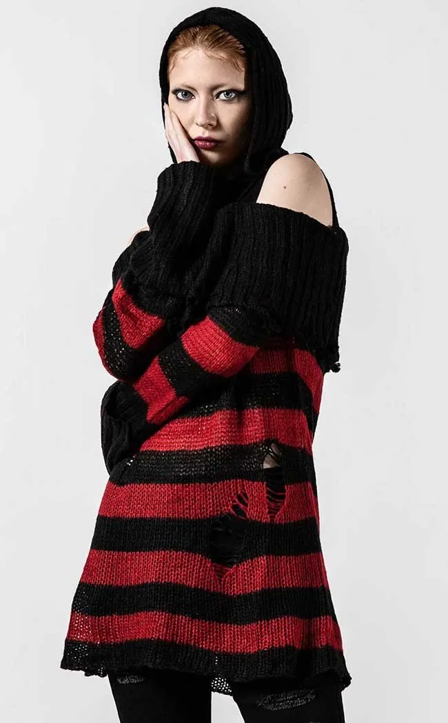 Freddy Hooded Knit Sweater