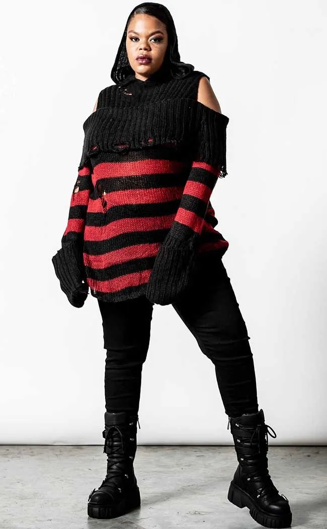 Freddy Hooded Knit Sweater