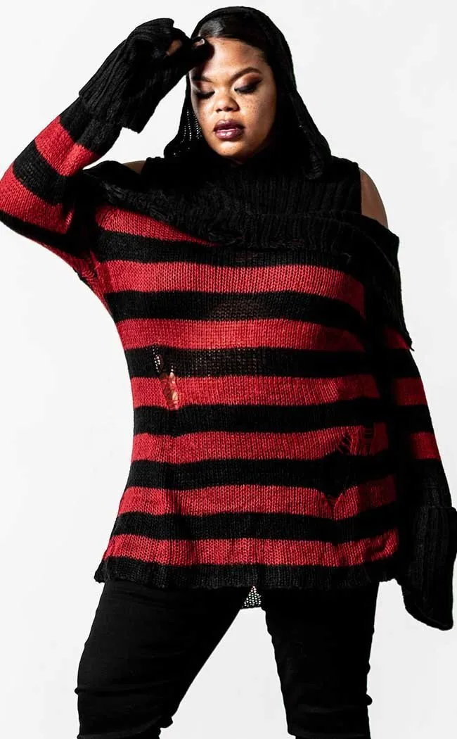 Freddy Hooded Knit Sweater