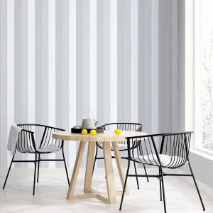 Galerie Secret Stripe Wallpaper Grey G78519