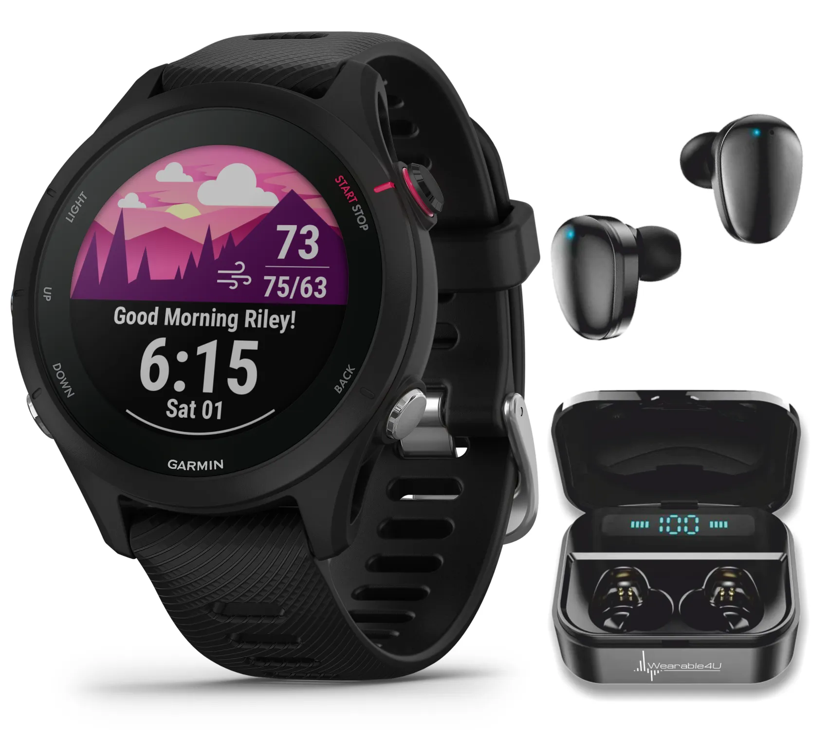 Garmin Forerunner 255 Series GPS Smartwatch, 46 mm or 41 mm