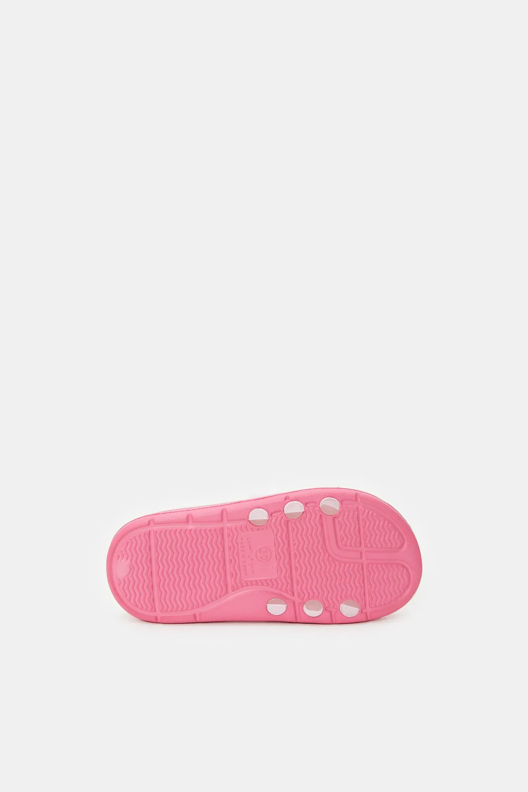 Girls Pink Belle Princess Slides