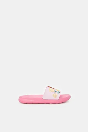 Girls Pink Belle Princess Slides