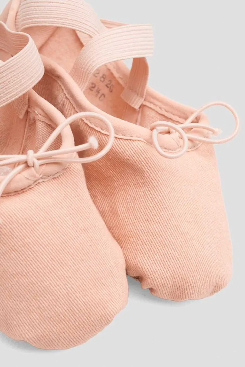 Girls Zenith Stretch Canvas Ballet Shoes