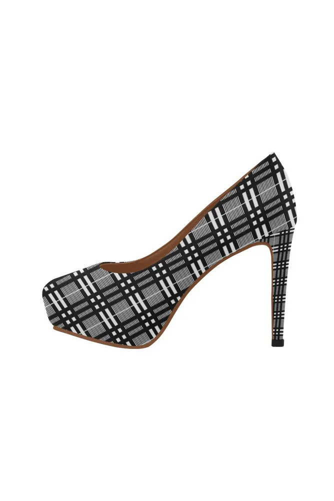 Glen Plaid Women's High Heels