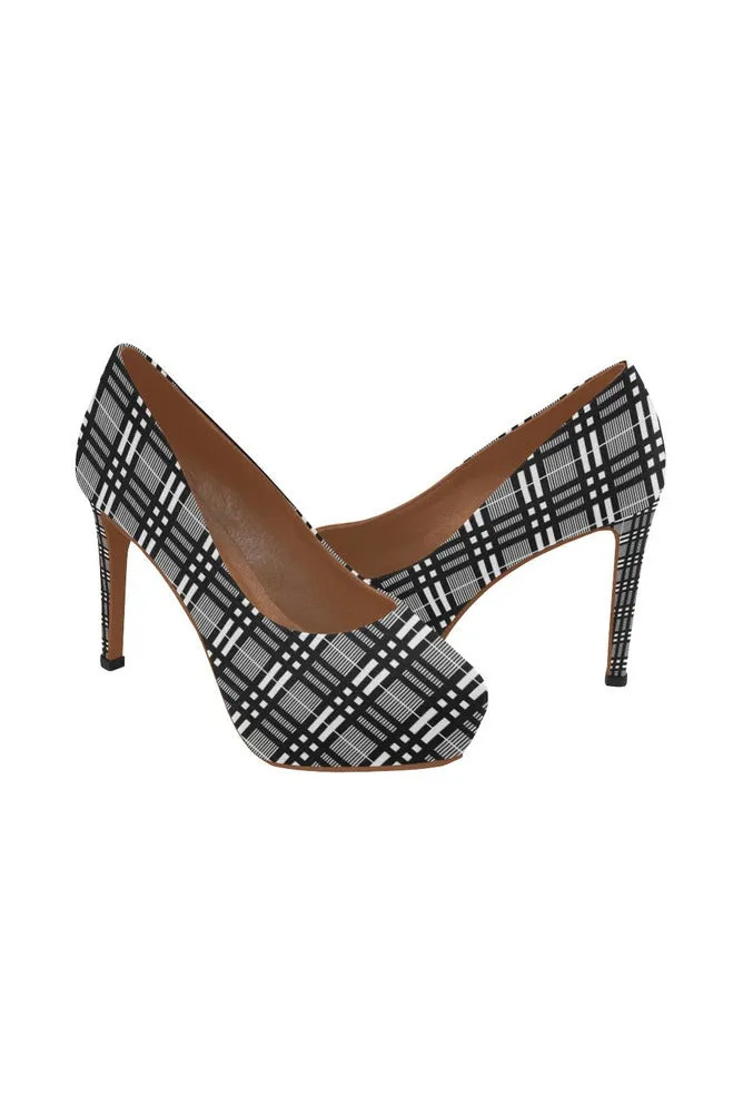 Glen Plaid Women's High Heels