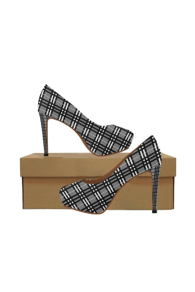 Glen Plaid Women's High Heels