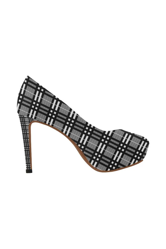 Glen Plaid Women's High Heels