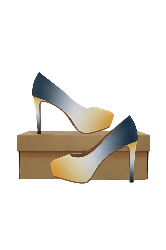 Gold Gradient Women's High Heels