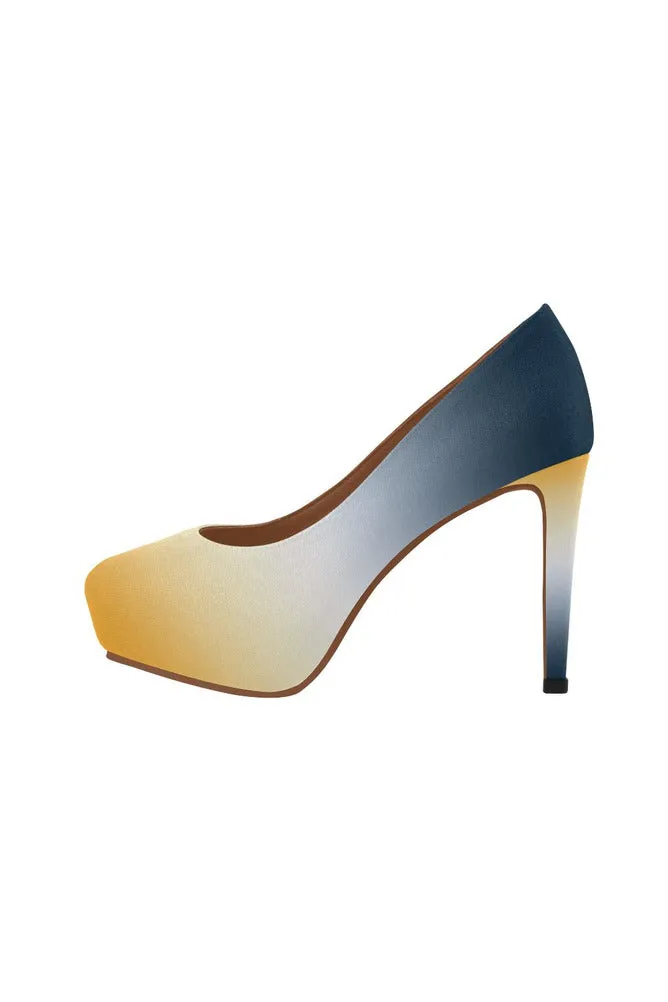 Gold Gradient Women's High Heels