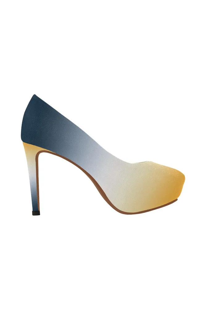 Gold Gradient Women's High Heels