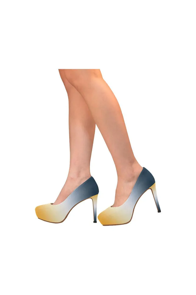 Gold Gradient Women's High Heels