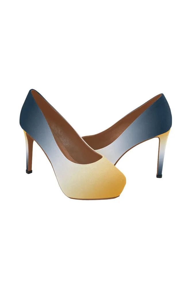 Gold Gradient Women's High Heels