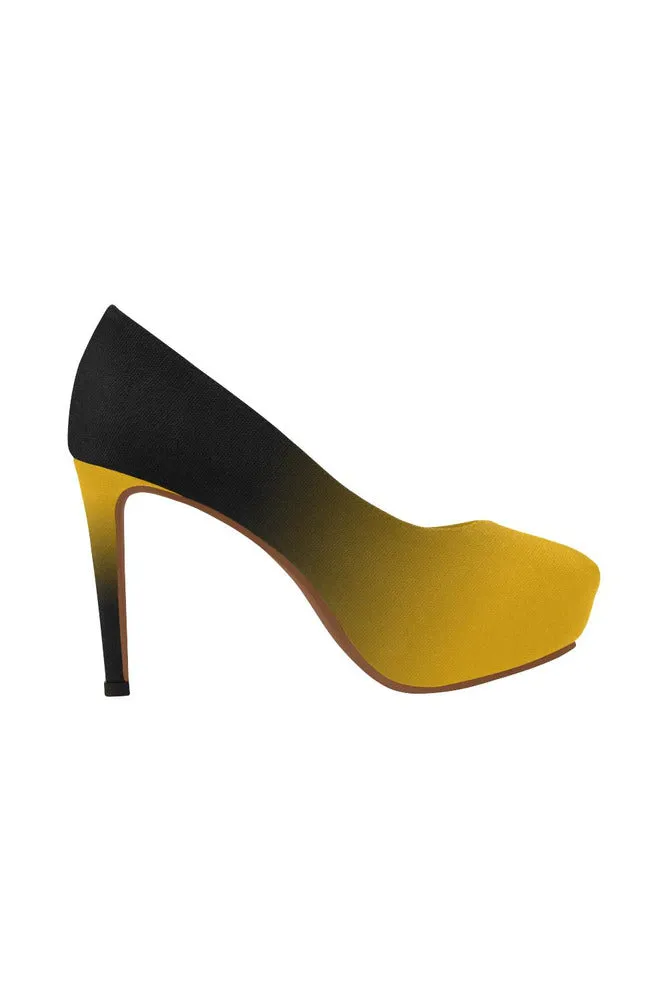 Golden Gradient Women's High Heels