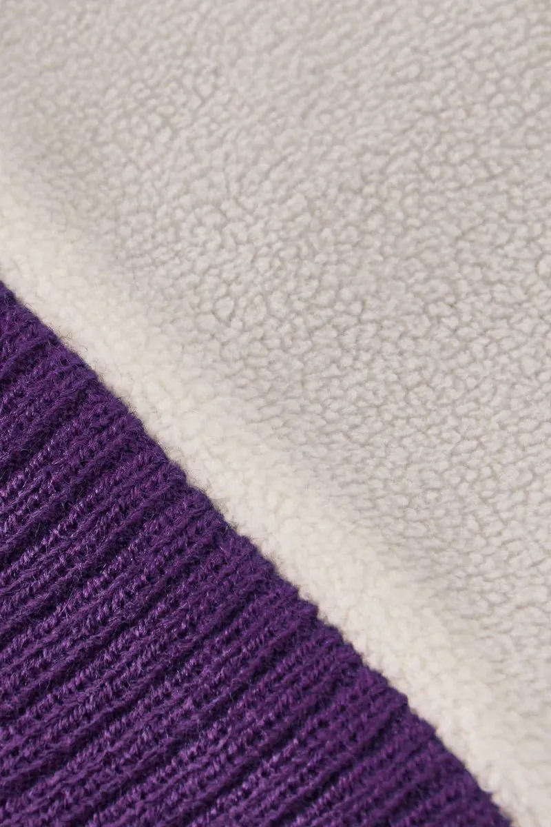 Grass & Air: Icelandic Amethyst Purple Beanie Hat