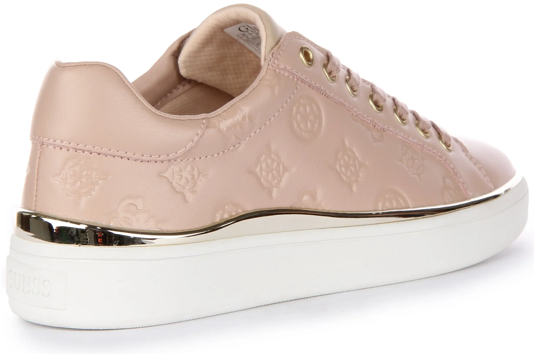 Guess Bonny Peony Low Trainers In Nude For Women