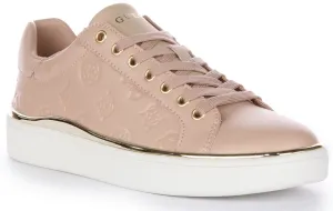 Guess Bonny Peony Low Trainers In Nude For Women