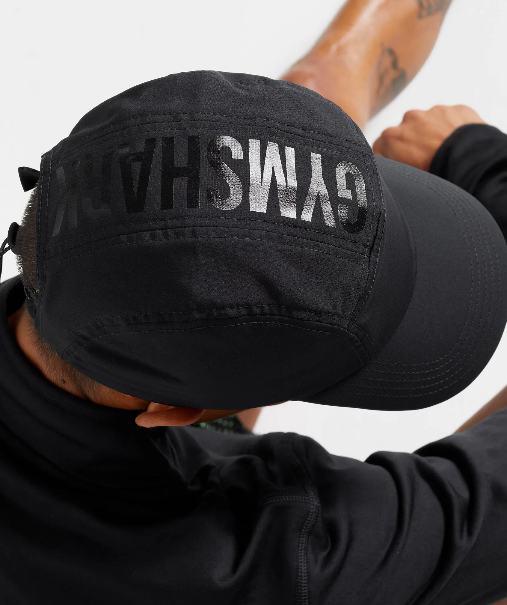 Gymshark 5 Panel Running Cap - Black